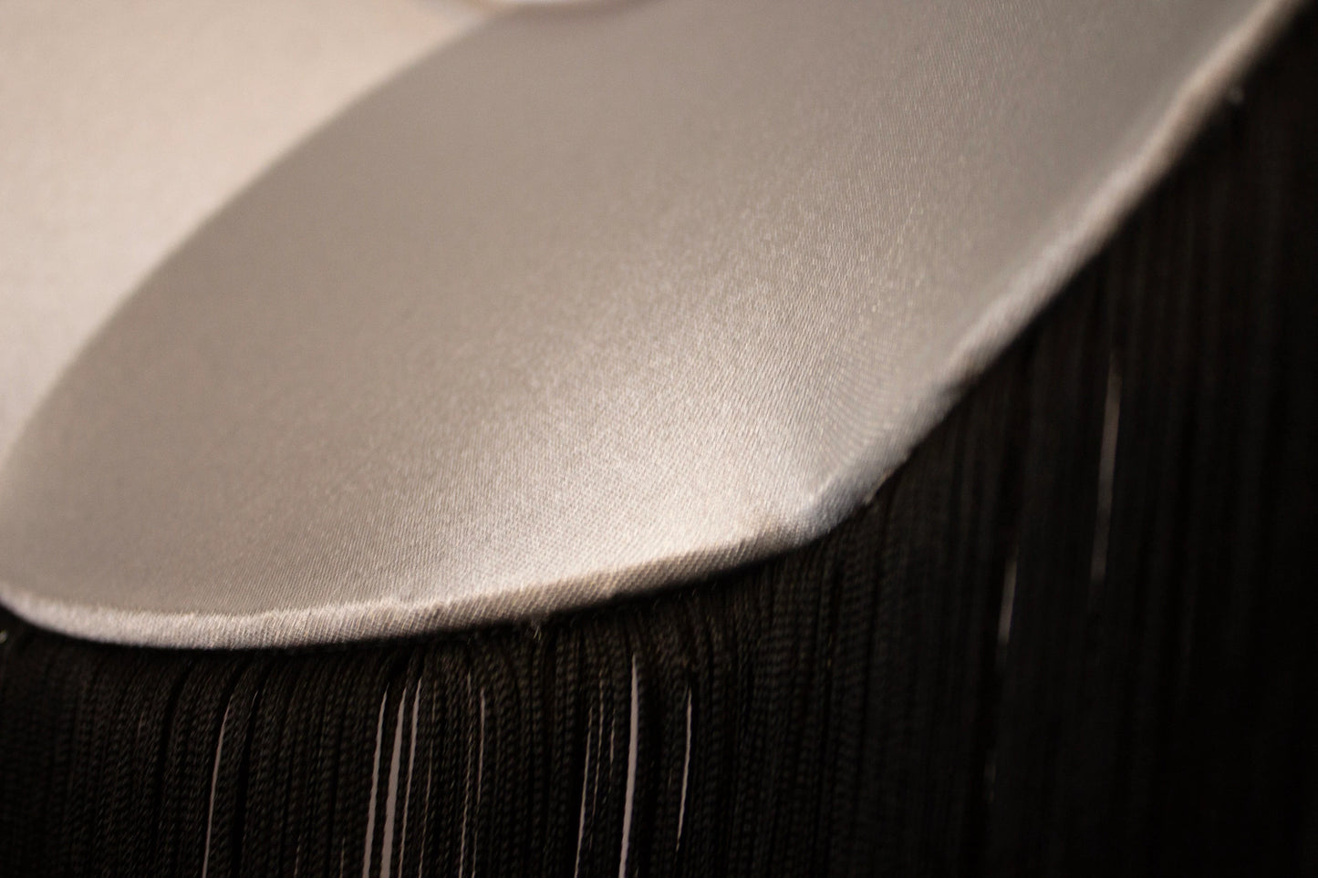 Black Velvet Tiffany parachute style Velvet Lampshade