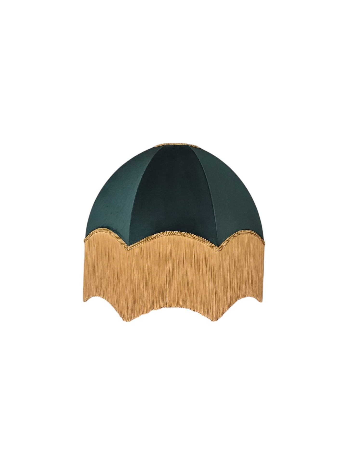 Green Velvet Parachute Lampshade