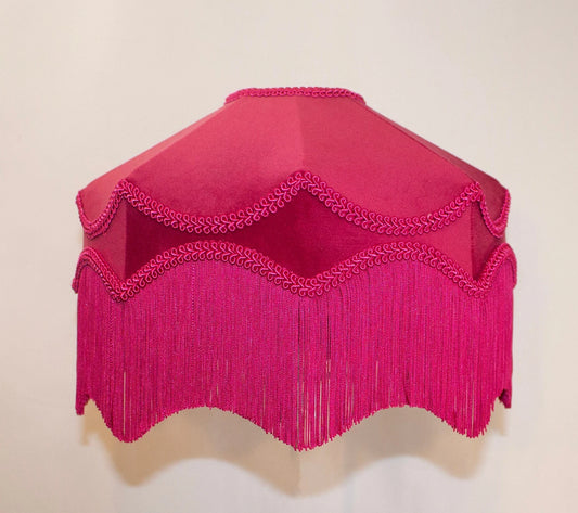 PINK VELVET BALMORAL Lampshade